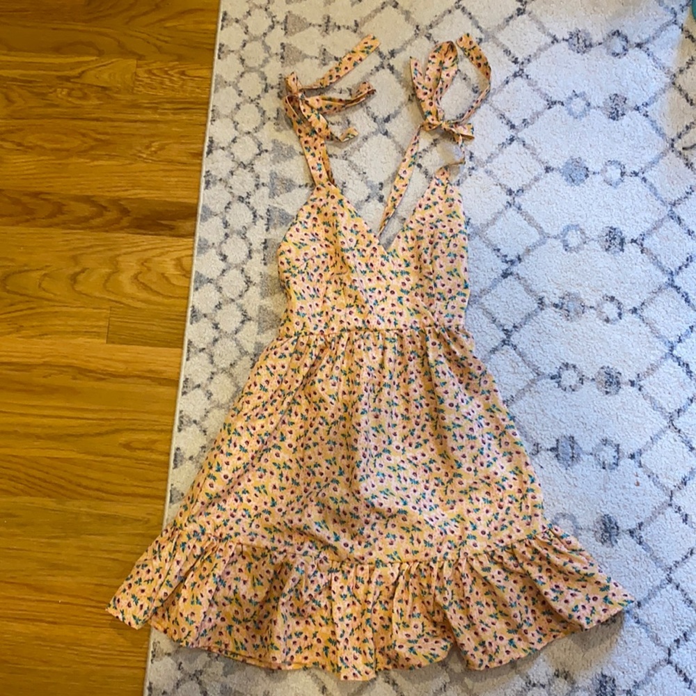 Yellow Floral Sun Dress